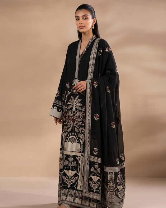 ROYAL MONO PRINTED 2-3 PIECE SUIT
