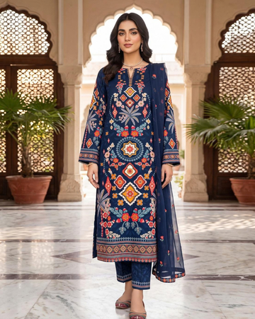 MIDNIGHT MOSAIC PRINTED 2 & 3 - PIECE SUIT