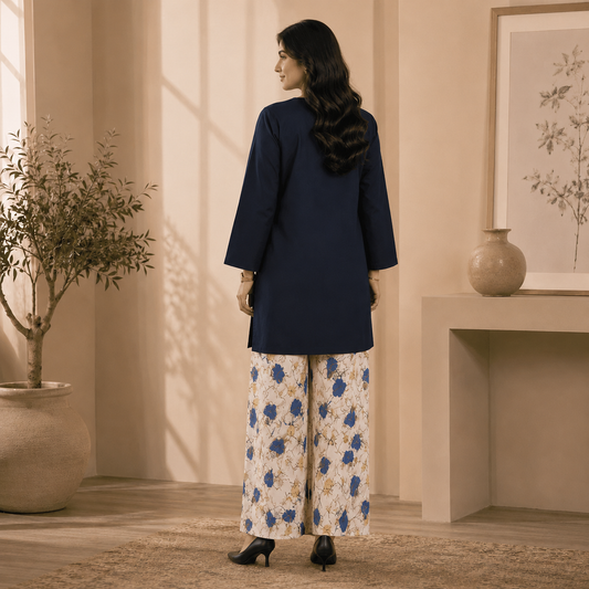 PURE LAWN – NAVY BLOOM