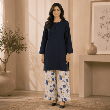 PURE LAWN – NAVY BLOOM