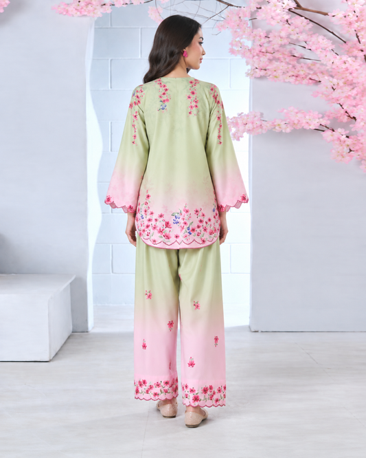 SPRING BLOOM PRINTED 2-PIECE SUIT