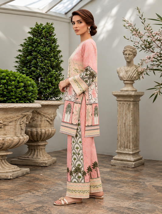 PALM COURT PRINTED  2-PIECE SUIT