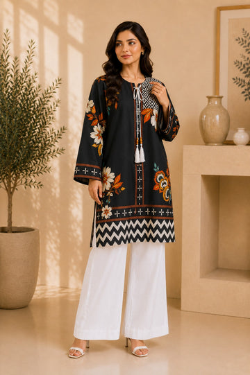 Bana Dora Lawn – Black & White