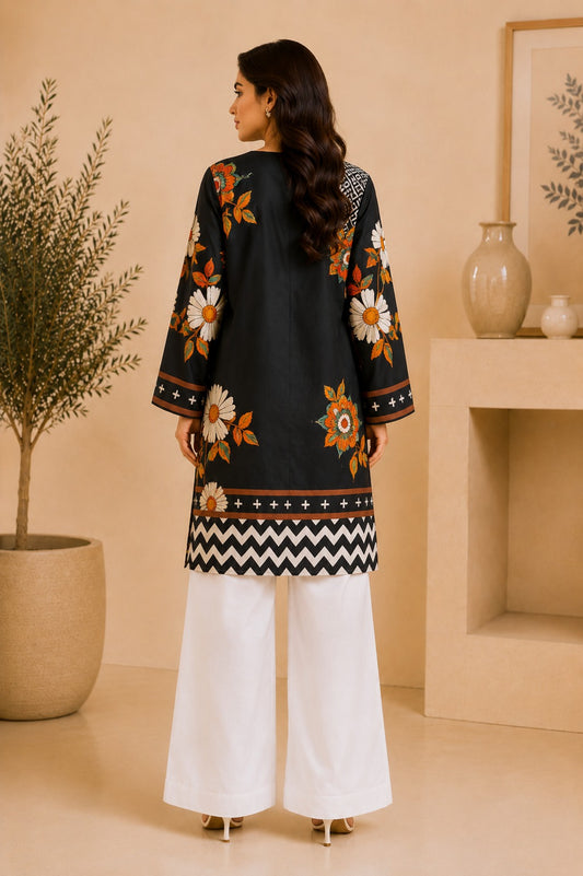 Bana Dora Lawn – Black & White