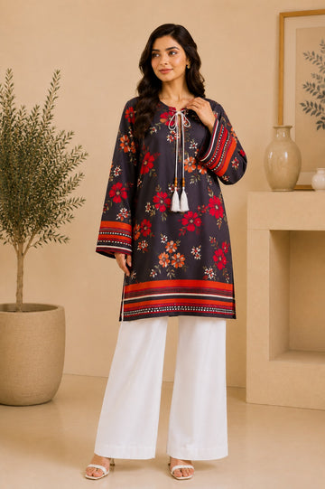 Bana Dora Lawn – Black & Red