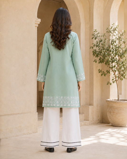 SAGE GREEN EMB CO-ORD SET