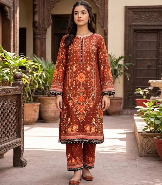 RUST GARDEN PRINTED 2 & 3 PIECE SUIT