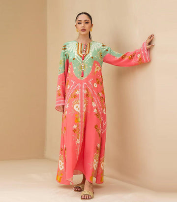 CORAL MINT PRINTED 2-PIECE SUIT