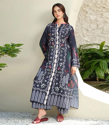 MIDNIGHT FERN PRINTED 2-PIECE SUIT