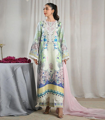 PASTEL MEADOW PRINTED 3-PIECE SUIT
