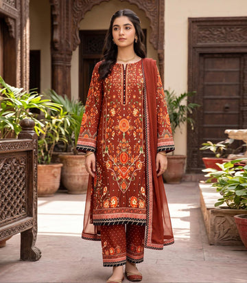 RUST GARDEN PRINTED 2 & 3 PIECE SUIT