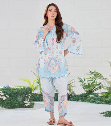 AZURE BLOOM 2-PIECE SUIT