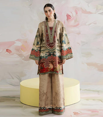 ORIENTAL CANVAS PRINTED 2-PIECE SUIT