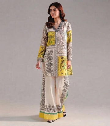 LIME NOIR PRINTED 2-PIECE SUIT