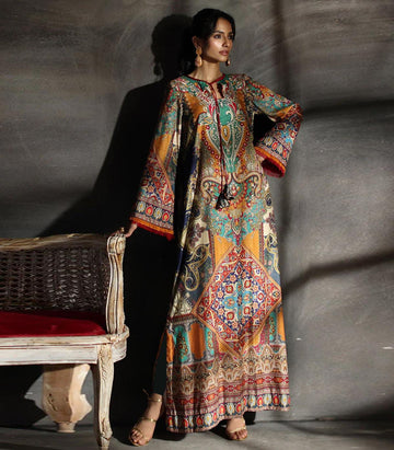IMPERIAL TAPESTRY PRINTED DRESS  2-PIECE SUIT