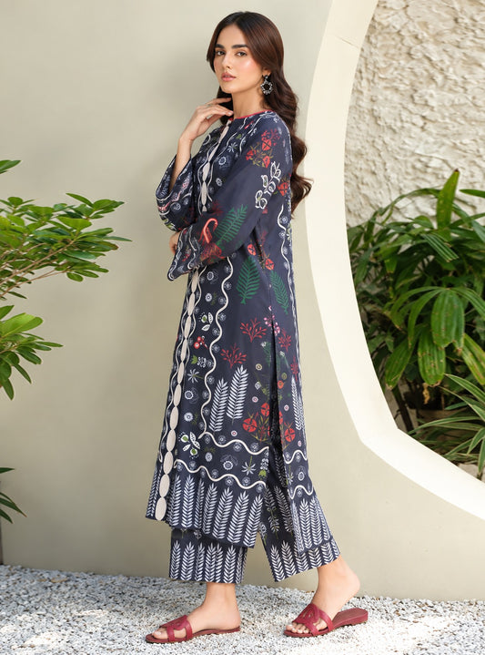 MIDNIGHT FERN PRINTED 2-PIECE SUIT
